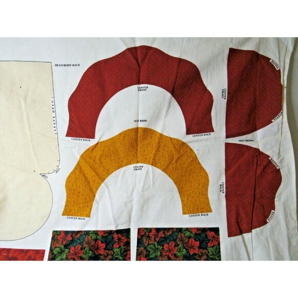 Vintage Sewing Panel Scarecrow Decoration Cut Sew Thanksgiving Fall Christmas - Picture 6 of 9